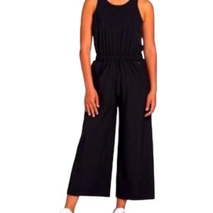 Calia | Wide Leg Overlap Jumpsuit | Black | Small